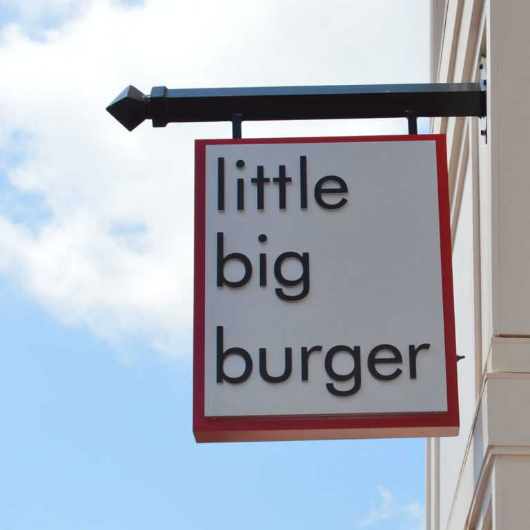 little big burger custom blade sign