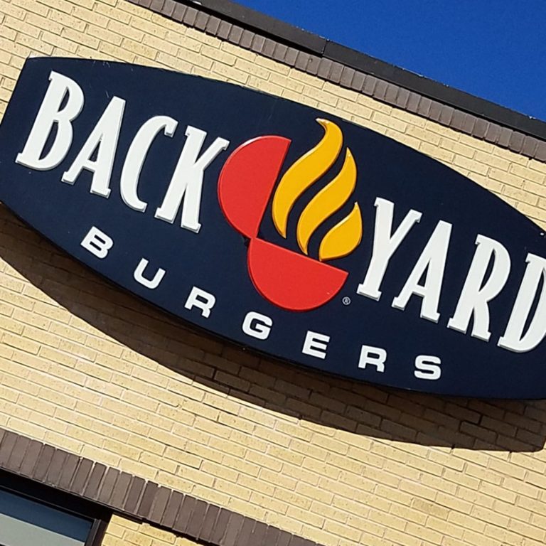 backyard burgers custom wall sign by phoenix signs