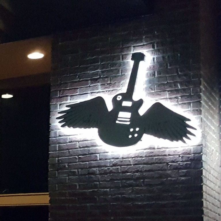 wild wings guitar - custom wall signs by phoenix signs